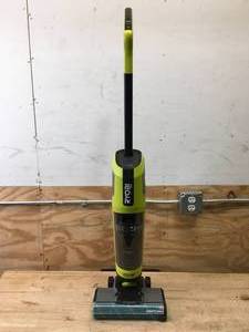lot 21 image: Ryobi ONE HP 18V Cordless SWIFTClean WetDry Stick Mop and Vacuum with Battery and Charger Model # PBLSV747