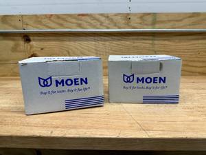 lot 66 image: Moen Lot of 2- T2703 Level Chrome Posi-Temp Tub & Shower Trim Kits with Lever Handle