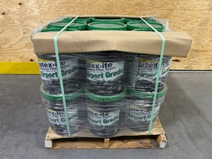 lot 86 image: LATEX-ITE Pallet of 21- 4.75 Gal. Airport Grade Asphalt Driveway Filler Sealant