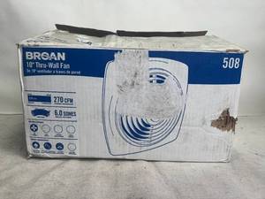 lot 183 image: BROAN-NUTONE 508 10in Thru-Wall Fan - 270 CFM