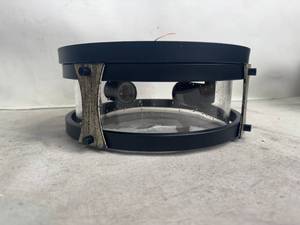 lot 184 image: Flush Mount Ceiling Light w Seeded Glass