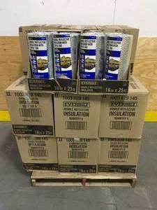 Pallet of 17 Cases of - Everbilt 16 in. x 25 ft. Double Reflective Insulation Staple Tab (Retails for $2,240.94)