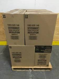 lot 19 image: Pallet of 10 Cases of - Everbilt 24 in. x 25 ft. Double Reflective Insulation Staple Tab (Retails for $1,798)