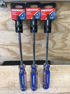 lot 209 image: Lot of 3 - Crescent #4 x 8 Screwdrivers