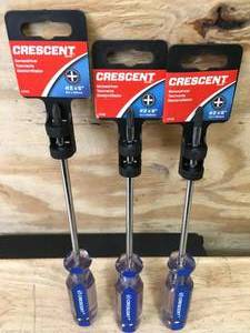 lot 210 image: Lot of 3 - Crescent #2 x 6 Screwdrivers