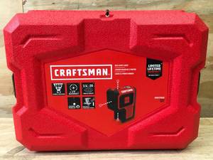 lot 226 image: Craftsman Red 3 Spot Laser Level Model # CMHT77632 04102530