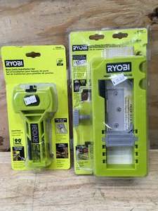 lot 232 image: Ryobi Door Latch Intallation Set and Door Hinge Installation Set