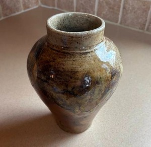 lot 51 image: Handcrafted Ceramic Multicolor Vase