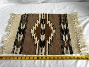 lot 170 image: Tribal Geometric Woven Tapestry