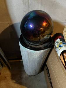 lot 245 image: Decorative Gazing Ball with Stand
