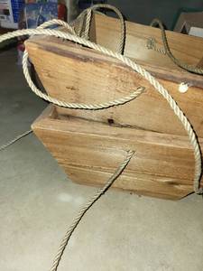 lot 194 image: Rustic Wooden Planters Set