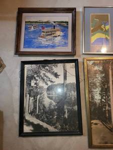 lot 253 image: Set of 4 Framed Artworks Collection