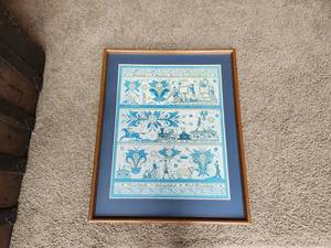 lot 70 image: Framed America and Swedes Art Print