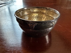 lot 9A image: Vintage Silver-Plated Embossed Bowl
