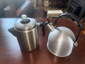 lot 282 image: IKEA Kettle & Knapp Stovetop Percolator Set