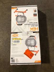 lot 3 image: Lot of HDX 600-Watt Halogen Portable Work Light  Customer Returns See Pictures