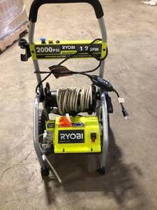 lot 33 image: Ryobi 2000 PSI Pressure Washer Missing Pieces   Customer Returns See Pictures