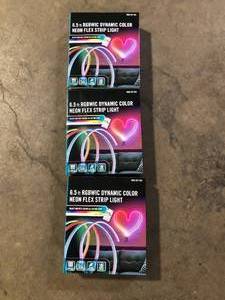 lot 34 image: Lot of EcoSmart 6.5 ft. RGBWIC Dynamic Color Changing Dimmable Linkable Plug-In LED Neon Flex Strip Light with Remote Control    Customer Returns See Pictures