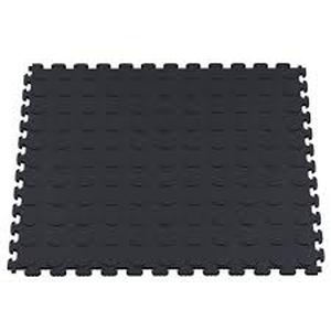 lot 22 image: Norsk Multi-Purpose Black 18.3 in. x 18.3 in. PVC Garage Flooring Tile with Raised Coin Pattern (6-Pieces)   Customer Returns See Pictures