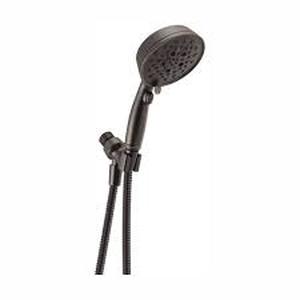 lot 42 image: Delta 7-Spray Wall Mount Handheld Shower Head 1.8 GPM in SpotShield Venetian Bronze  Customer Returns See Pictures