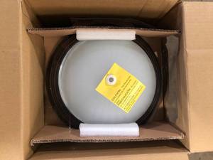 lot 37 image: Commercial Electric 11 in. 100-Watt Equivalent Oil-Rubbed Bronze Integrated LED Flush Mount with Frosted Glass Shade (2-Pack) Customer Returns See Pictures