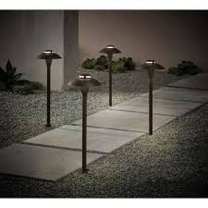 Commercial Electric Jasper Low Voltage Bronze Outdoor Landscape Path Light (4-Pack)   Customer Returns See Pictures