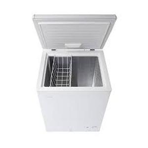 Vissani 4.9 cu. ft. Manual Defrost Chest Freezer with LED Light Type in White Garage Ready  Customer Returns See Pictures