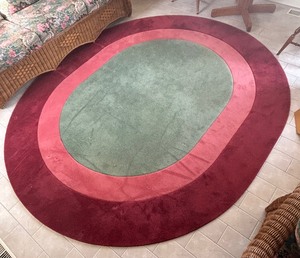 lot 42 image: Cameo Oval Rug by Mill Creek Guild