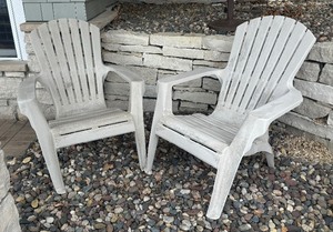 lot 115 image: Pair of Adirondack Patio Chairs