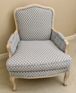 lot 13 image: Elegant Upholstered Arm Chair