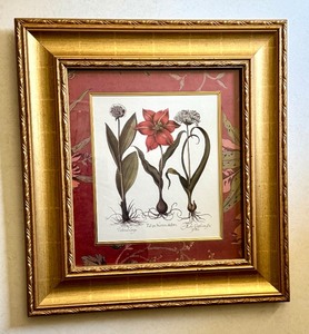 lot 22B image: Gilded Framed Floral Print