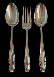 lot 8B image: Three Wallace Stradivari Sterling Silver Serving Utensils