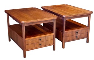 Pair of Jack Cartwright Side Tables Circa 1960 / Jack Cartwright for Founders Side / End Table