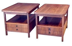 Pair of Jack Cartwright Side Tables Circa 1960 / Jack Cartwright for Founders Side / End Table