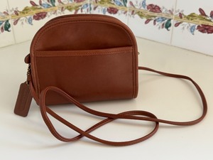 lot 44 image: Small Leather Coach Abby Crossbody Handbag