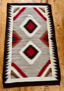lot 16B image: Vintage Navajo Rug  Textile