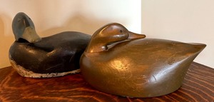 lot 53 image: Two Vintage Wooden Decorative Decoys