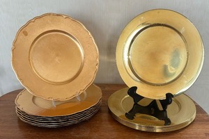lot 70 image: Brass and Resin Chargers