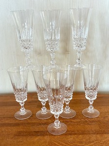 lot 91 image: Cristal Darques Stemware