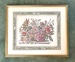 lot 121 image: Floral Framed Print by Jean Babtiste Monnoyer