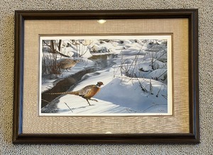 lot 148 image: Spring Thaw-Pheasant Limited Edition Signed Print by Van Gilder