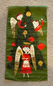 lot 187 image: Vintage Mid Century Textile by Tammis Keefe