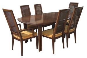 lot 12 image: Mid Century Dining Set by Henredon