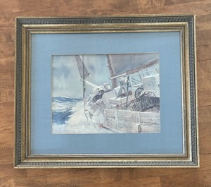 lot 244 image: Lester Jay Stone Oyster Boat Limited Edition Print by Lester Jay Stone