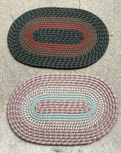 lot 272 image: Two Braided Rugs