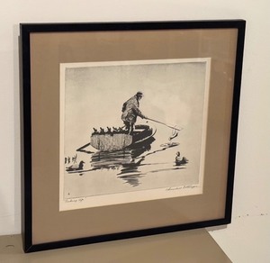 lot 30C image: Framed Print, Picking Up by Churchill Ettinger
