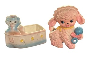 lot 58C image: Two Adorable Vintage Childrens Planters