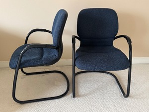 lot 24D image: Pair of Steelcase Cantilever Base Chairs