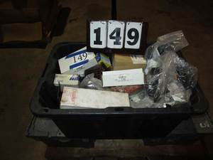 lot 149 image: Tub Misc Brake & Chassis Parts, Hoses, Drain Plugs, More