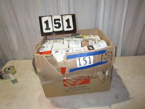 lot 151 image: Box Assorted Car Quest Oil Filters